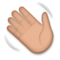Mano Saludando: Tono de Piel Medio