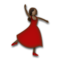 Mujer Bailando: Tono de Piel Oscuro