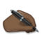 Mano Escribiendo: Tono de Piel Oscuro