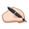 Mano Escribiendo: Tono de Piel Claro Medio