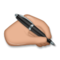 Mano Escribiendo: Tono de Piel Medio