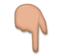 Backhand Index Pointing Down: Medium Skin Tone