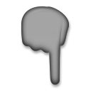 Black Down Pointing Backhand Index Black Down Pointing Backhand Index