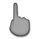 Black Up Pointing Backhand Index Black Up Pointing Backhand Index
