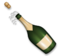 Bottle with Popping Cork
