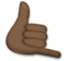 Call Me Hand: Dark Skin Tone