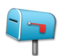 Closed Mailbox with Lowered Flag