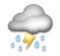 Cloud with Lightning and Rain