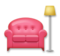 Couch and Lamp Couch and Lamp