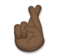 Crossed Fingers: Dark Skin Tone