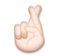 Crossed Fingers: Light Skin Tone