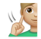 Deaf Man: Medium-Light Skin Tone