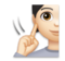 Deaf Person: Light Skin Tone