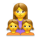 Family: Woman, Girl, Girl