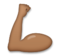 Flexed Biceps: Medium-Dark Skin Tone
