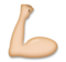Flexed Biceps: Medium-Light Skin Tone