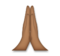 Folded Hands: Medium-Dark Skin Tone