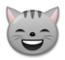 Grinning Cat with Smiling Eyes