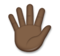 Hand with Fingers Splayed: Dark Skin Tone
