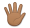 Hand with Fingers Splayed: Medium-Dark Skin Tone