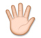 Hand with Fingers Splayed: Medium-Light Skin Tone