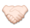 Handshake: Light Skin Tone