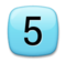 Keycap Digit Five Keycap Digit Five