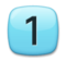 Keycap Digit One Keycap Digit One