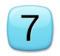 Keycap Digit Seven Keycap Digit Seven