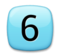 Keycap Digit Six Keycap Digit Six