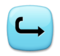 Left Arrow Curving Right Left Arrow Curving Right