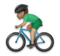 Man Biking: Medium Skin Tone