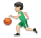 Man Bouncing Ball: Light Skin Tone Man Bouncing Ball: Light Skin Tone