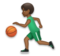 Man Bouncing Ball: Medium-Dark Skin Tone Man Bouncing Ball: Medium-Dark Skin Tone