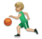 Man Bouncing Ball: Medium-Light Skin Tone Man Bouncing Ball: Medium-Light Skin Tone