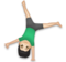 Man Cartwheeling: Light Skin Tone