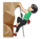 Man Climbing: Light Skin Tone