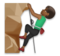 Man Climbing: Medium-Dark Skin Tone
