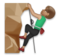 Man Climbing: Medium Skin Tone