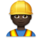 Man Construction Worker: Dark Skin Tone