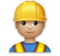 Man Construction Worker: Medium-Light Skin Tone