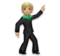 Man Dancing: Medium-Light Skin Tone