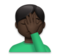 Man Facepalming: Dark Skin Tone