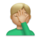 Man Facepalming: Medium-Light Skin Tone