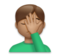 Man Facepalming: Medium Skin Tone