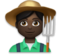 Man Farmer: Dark Skin Tone