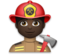 Man Firefighter: Dark Skin Tone