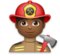 Man Firefighter: Medium-Dark Skin Tone