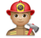 Man Firefighter: Medium-Light Skin Tone