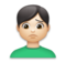 Man Frowning: Light Skin Tone